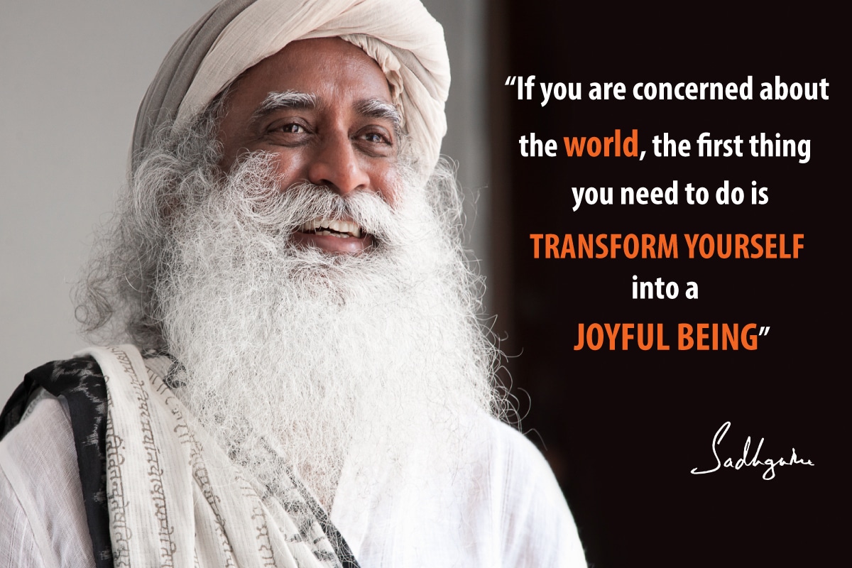 sadhguru quote - The Joy Within