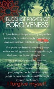 Buddhist Prayer of Forgiveness - The Joy Within