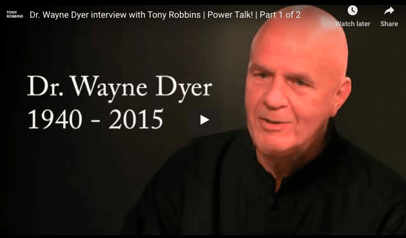 You are currently viewing Wayne Dyer’s Last Interview with Tony Robbins