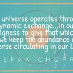 Deepak Chopra Explains The Law of Giving and Receiving