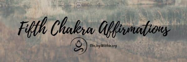 Read more about the article Heal The Fifth Chakra Affirmations