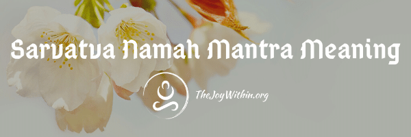 Read more about the article Sarvatva Namah Mantra Meaning