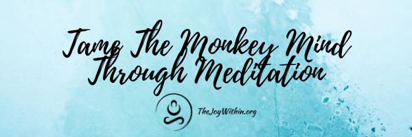 You are currently viewing Tame The Monkey Mind Through Meditation