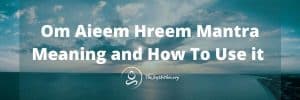 Read more about the article Om Aieem Hreem Mantra Meaning and How To Use It