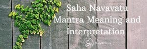 Read more about the article Saha Navavatu Mantra Meaning and Interpretation